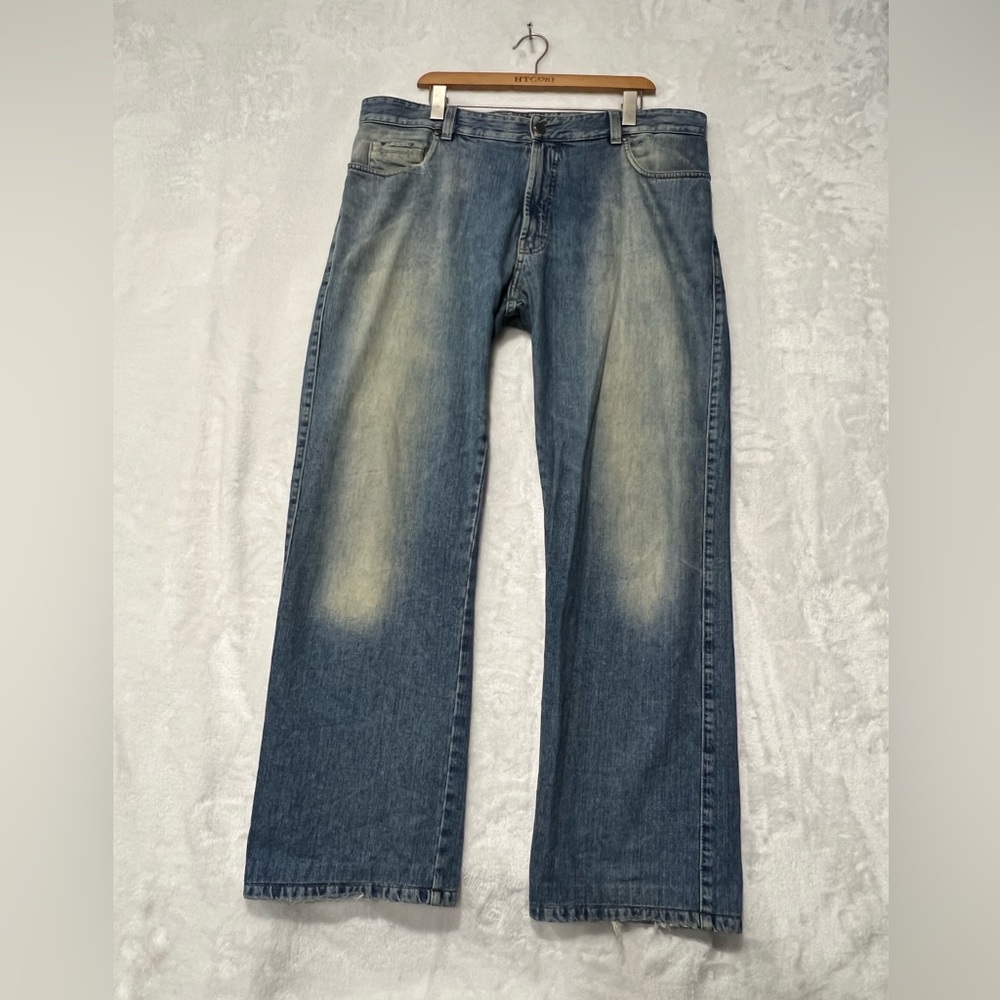 Ermenegildo Zegna Mens Blue Denim Jeans Size 38/32 Made in Italy Cotton